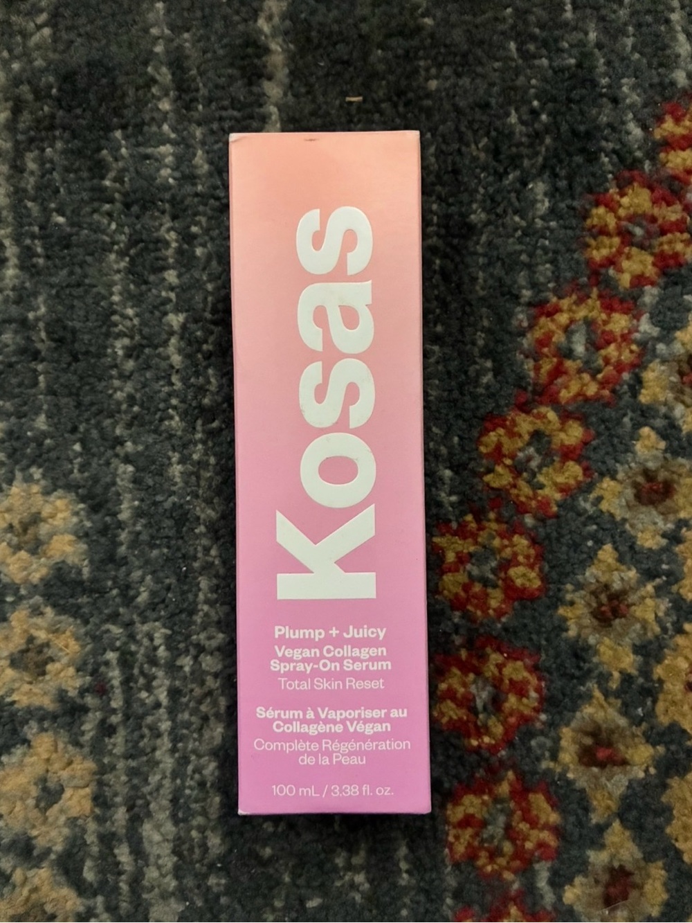 Kosas Spray-On Serum in Pink Ombre Box